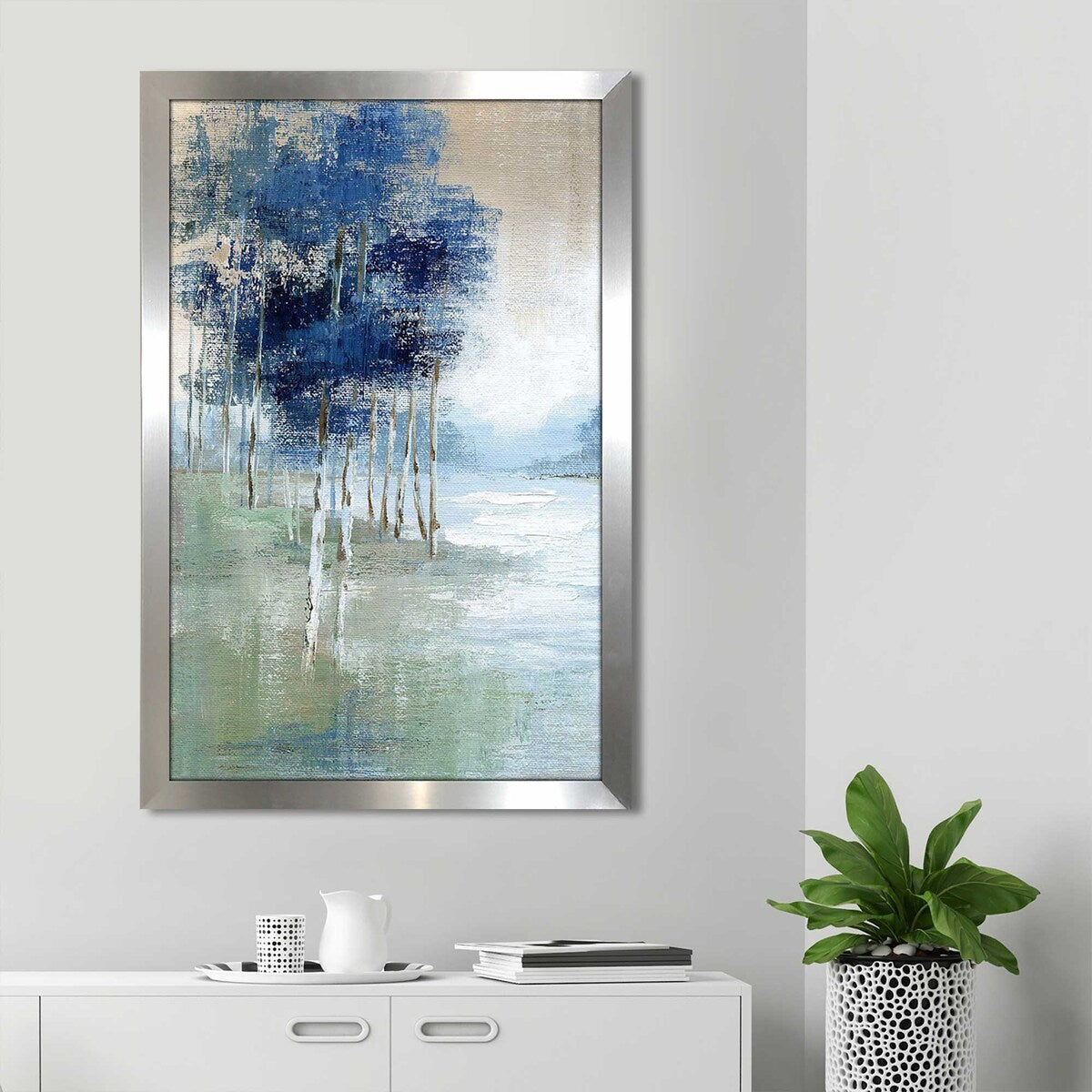 Birch River II Vertical Acrylic Print by Nan - Stunning Nature Wall Art for Living Room, Bedroom & Office Decor