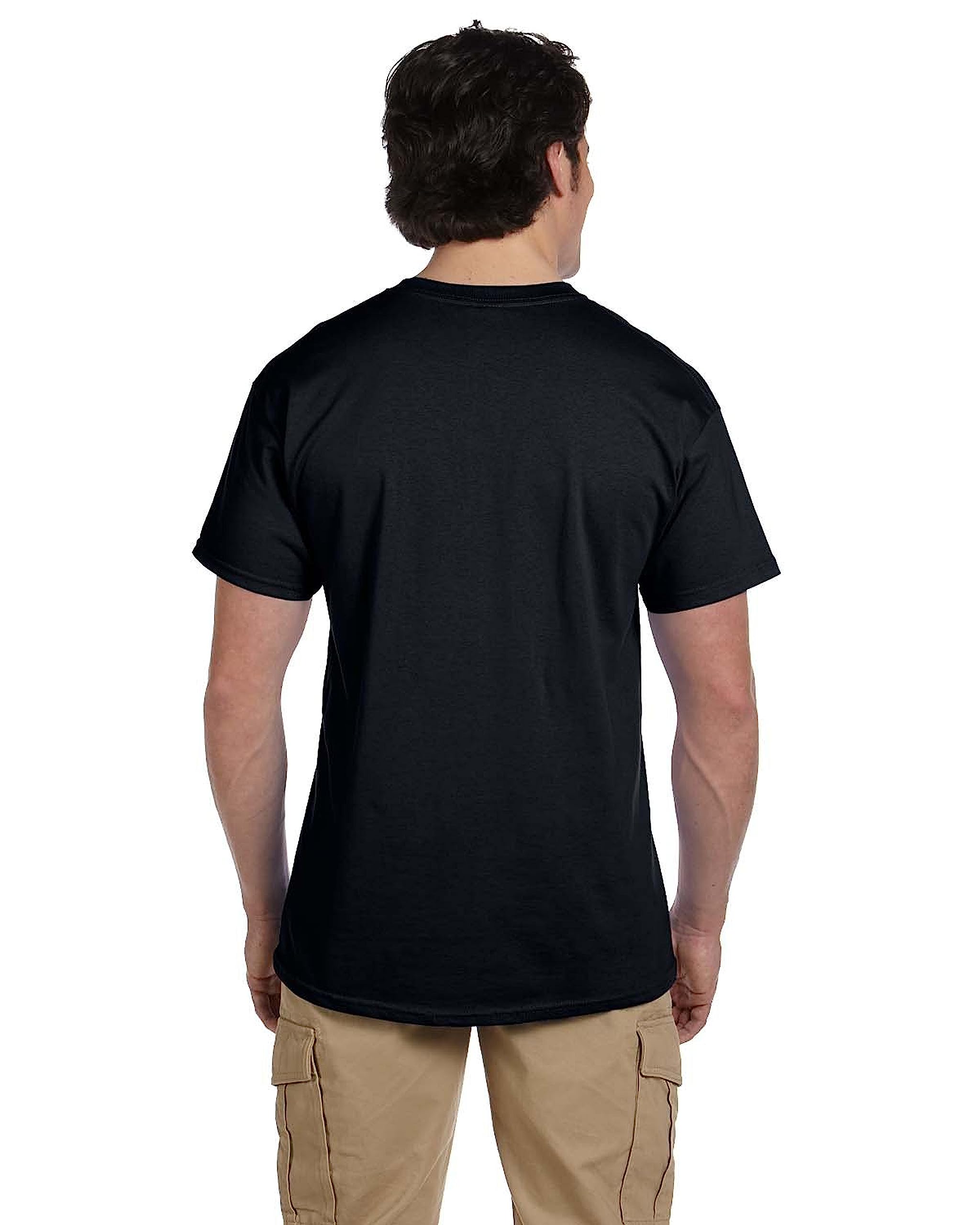 Fruit of the Loom Men's Stay Tucked Crew Neck T-Shirt - Soft Cotton Comfort Fit Undershirt for Work & Casual Wear