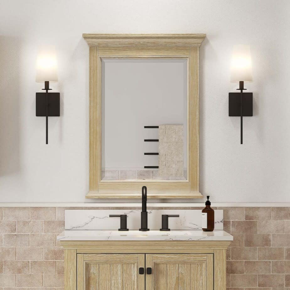 Foremost BAWM2432 Wall Mirror - Elegant Home Decor for Living Room, Bedroom & Entryway | Perfect for Modern Interior Design & Space Enhancement