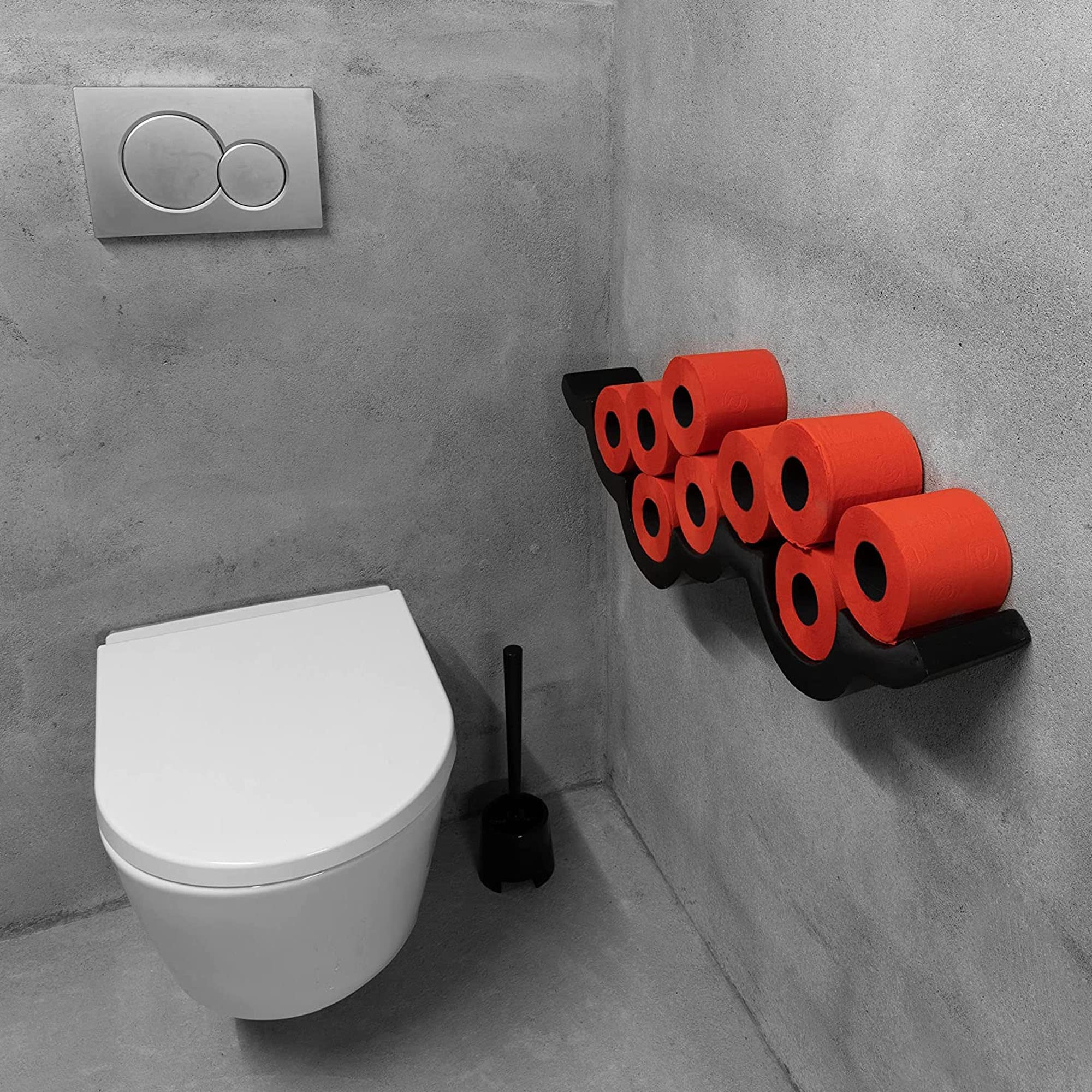 Premium Soft Toilet Tissue - 6 Rolls, Red Bathroom Tissue for Home & Office Use - Gentle & Strong, Septic Safe, Perfect for Everyday Comfort & Guest Bathrooms
