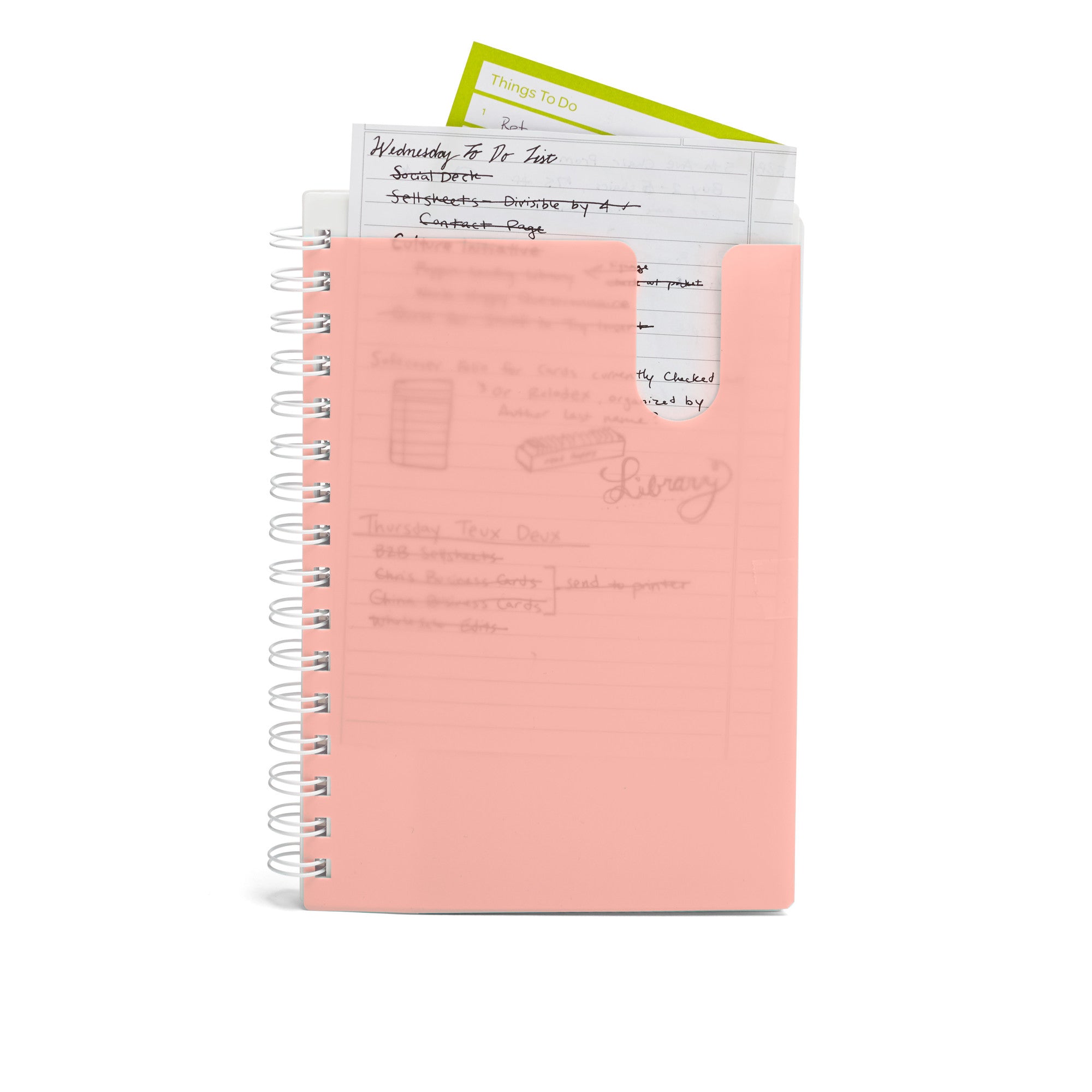 Medium Pocket Spiral Notebook - 80 Sheets College Ruled Paper, 3.5