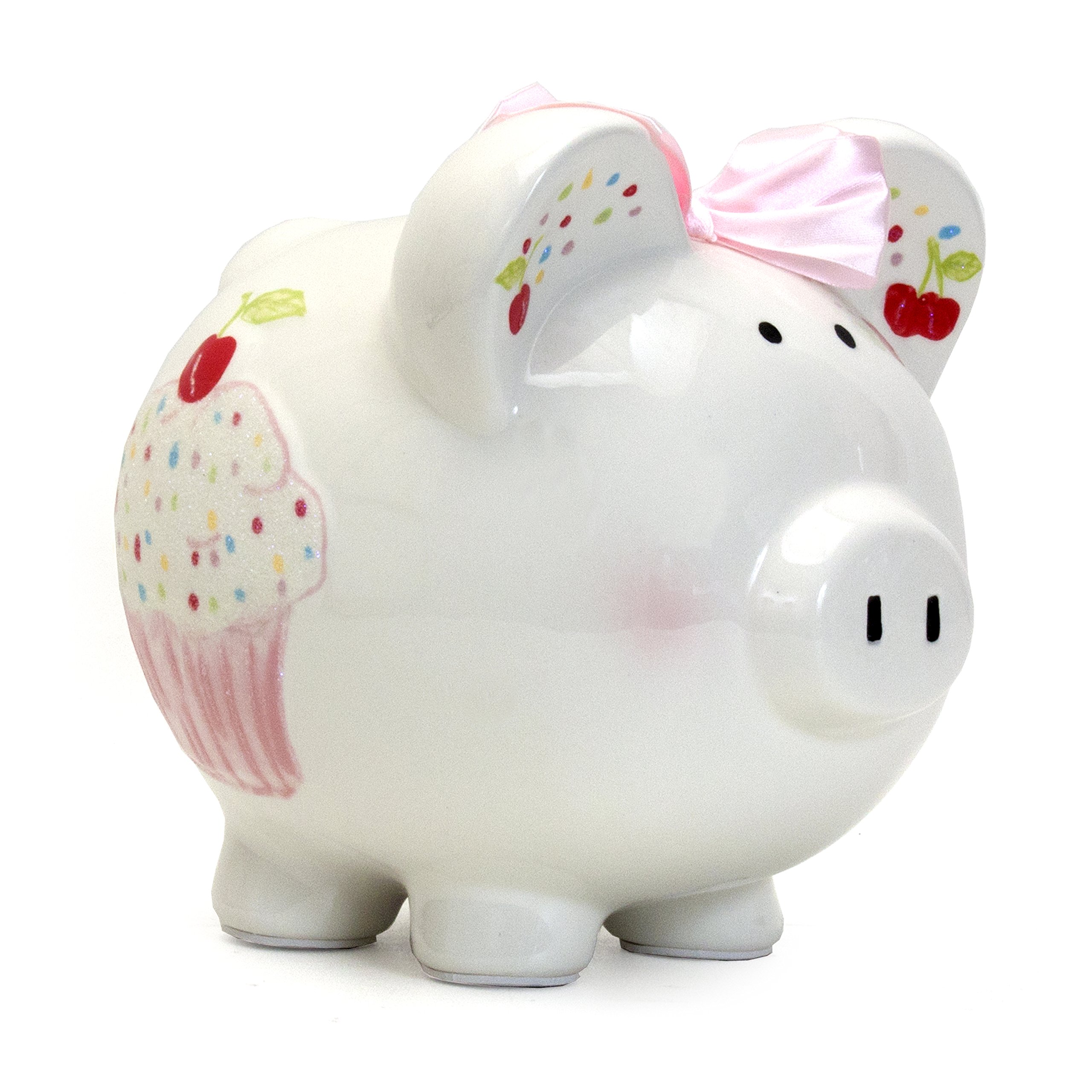 Ceramic Piggy Bank for Kids - Sprinkle Cupcake Design, Cute Money Saving Bank for Girls & Boys | Perfect Gift for Birthdays, Christmas & Savings Goals