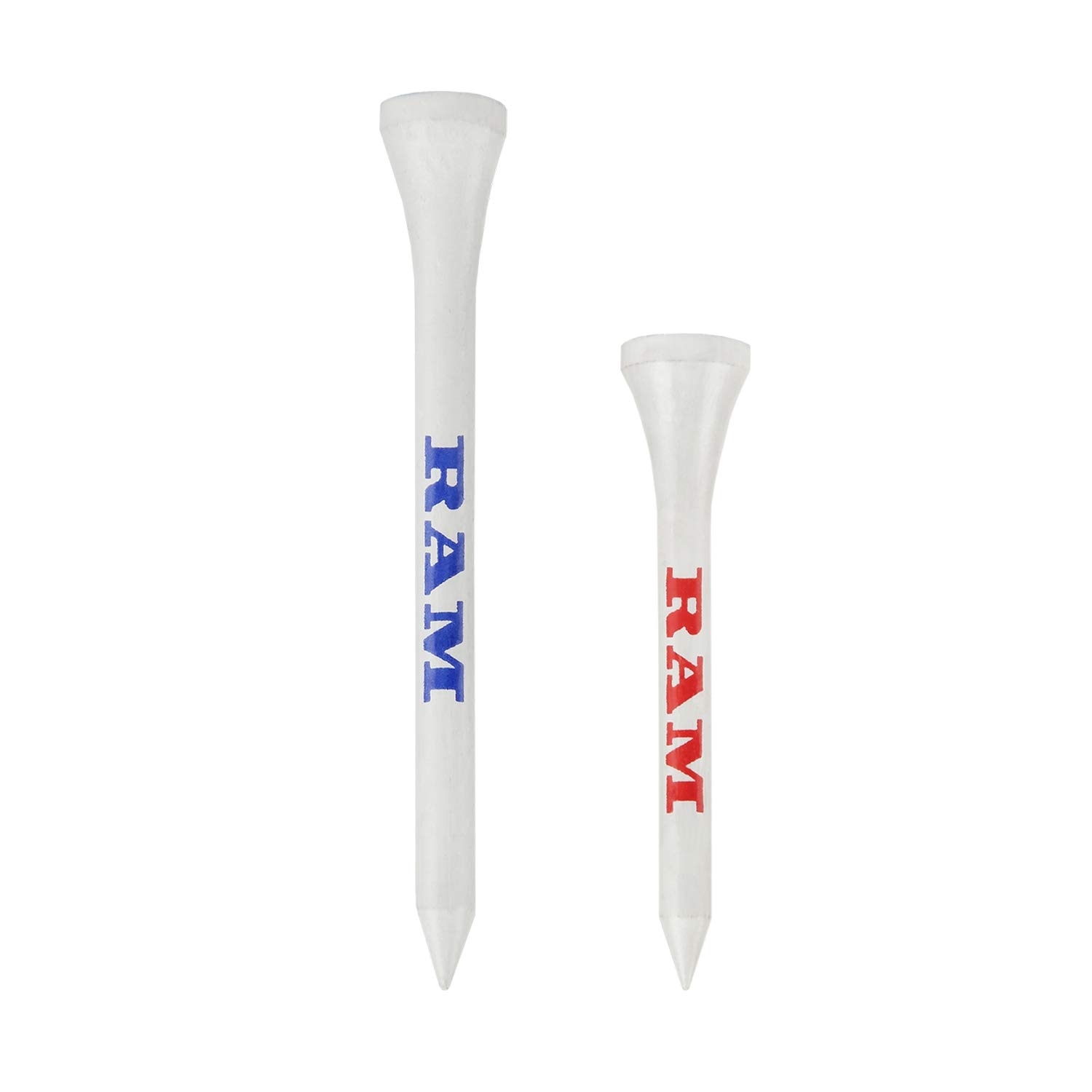 Ram Golf 500pc Biodegradable Wooden Bamboo Tees - 140x 2 1/8