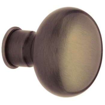 Baldwin 5000038MR Aged Brass Estate Cabinet Knobs - Set of 2 Vintage Style Drawer Pulls without Rosettes - Perfect for Kitchen Cabinets, Dressers & Furniture Restoration Projects
