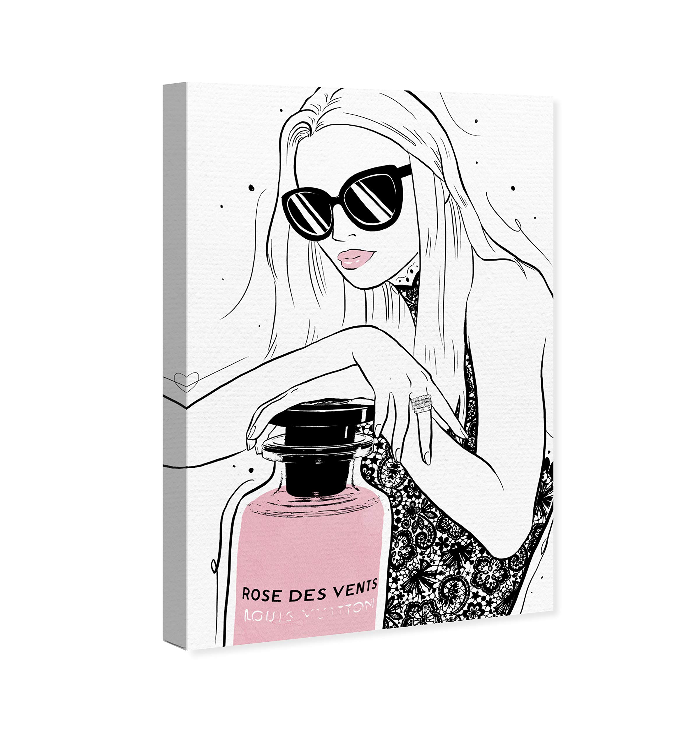 French Perfume Girl Classic Wall Art Canvas Print - 20