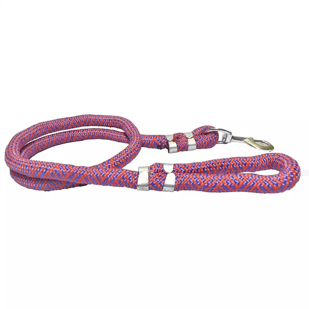 Durable 140cm Dog Leash for Medium to Large Dogs - Strong Nylon Reflective Pet Walking Lead for Safety - Perfect for Daily Walks, Hiking, and Outdoor Adventures
