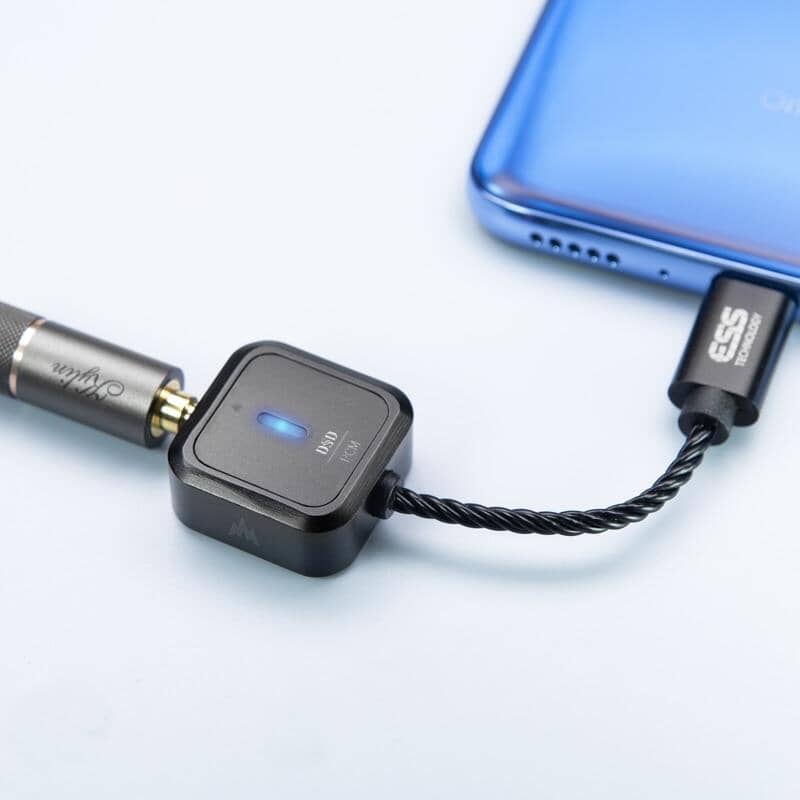 Whizzer DA1 Cube Portable DAC Headphone Amplifier - High Resolution Audio for iPhone, Android, PC - Perfect for Travel, Gaming & Music Lovers