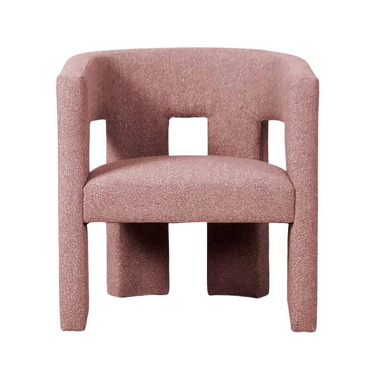 Urban Road Bella Armchair - Modern Accent Chair for Living Room, Bedroom & Office - Stylish Upholstered Armchair with Wooden Legs - Perfect for Reading, Relaxing & Home Decor