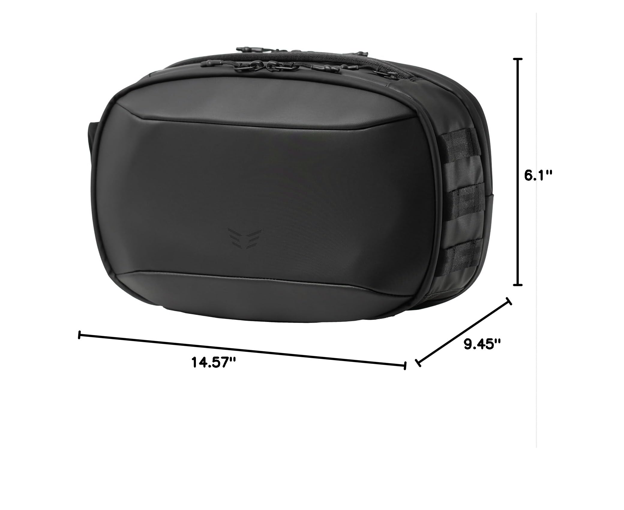 Stealth Pilot Flight Bag - Durable Ballistic Nylon Aviation Bag for Headset, Tablet & Logbook Storage - Perfect for Commercial & Private Pilots - Ideal for Travel, Training & Everyday Use