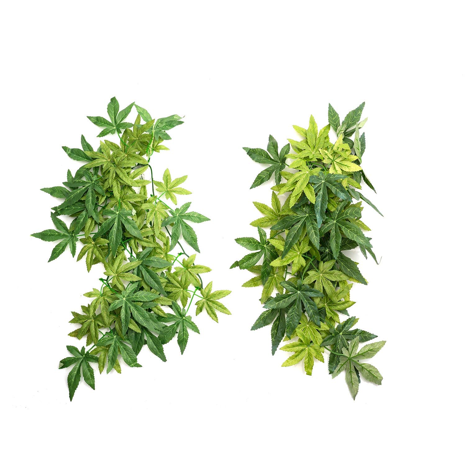 REPTI ZOO 12-inch Hanging Vine Reptile Terrarium Plants with Suction Cups - Realistic Tank Decor for Geckos, Chameleons & Frogs - Perfect for Jungle & Rainforest Habitat Setups