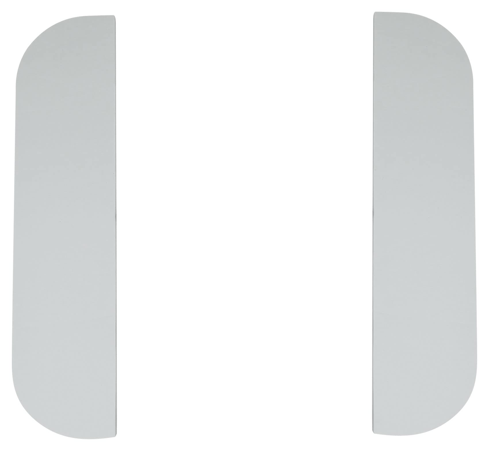 Rockville Black Totem Plates for RTP33-TV Speaker Stands | Top & Bottom Mounting Plates | Convert White Stands to Black | Perfect for Home Theater & Studio Speaker Setups