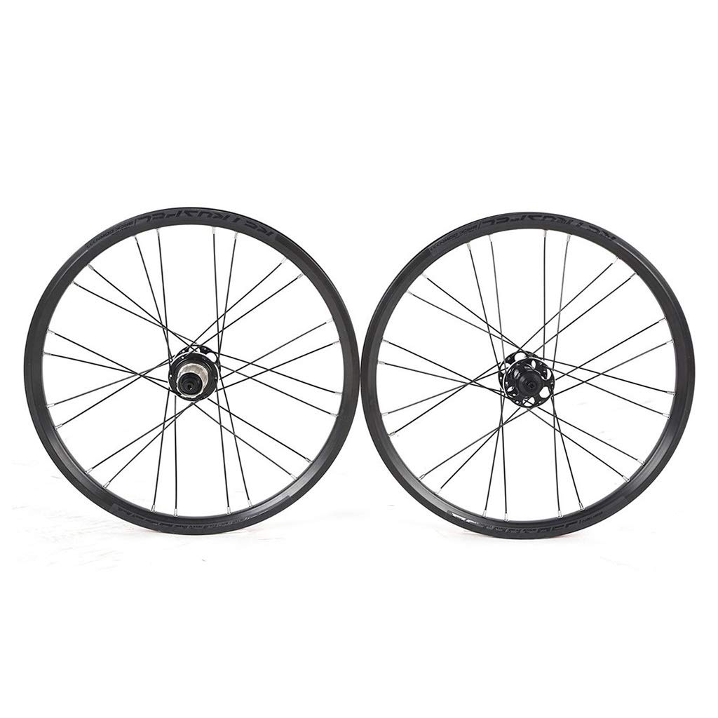 Premium 20 Inch Mountain Bike Wheel Set - Double Wall Disc Brake Wheels, Front & Rear Rotating Flywheel - Black (20 in) - Ideal for Off-Road Cycling, Trail Riding & Mountain Biking Adventures