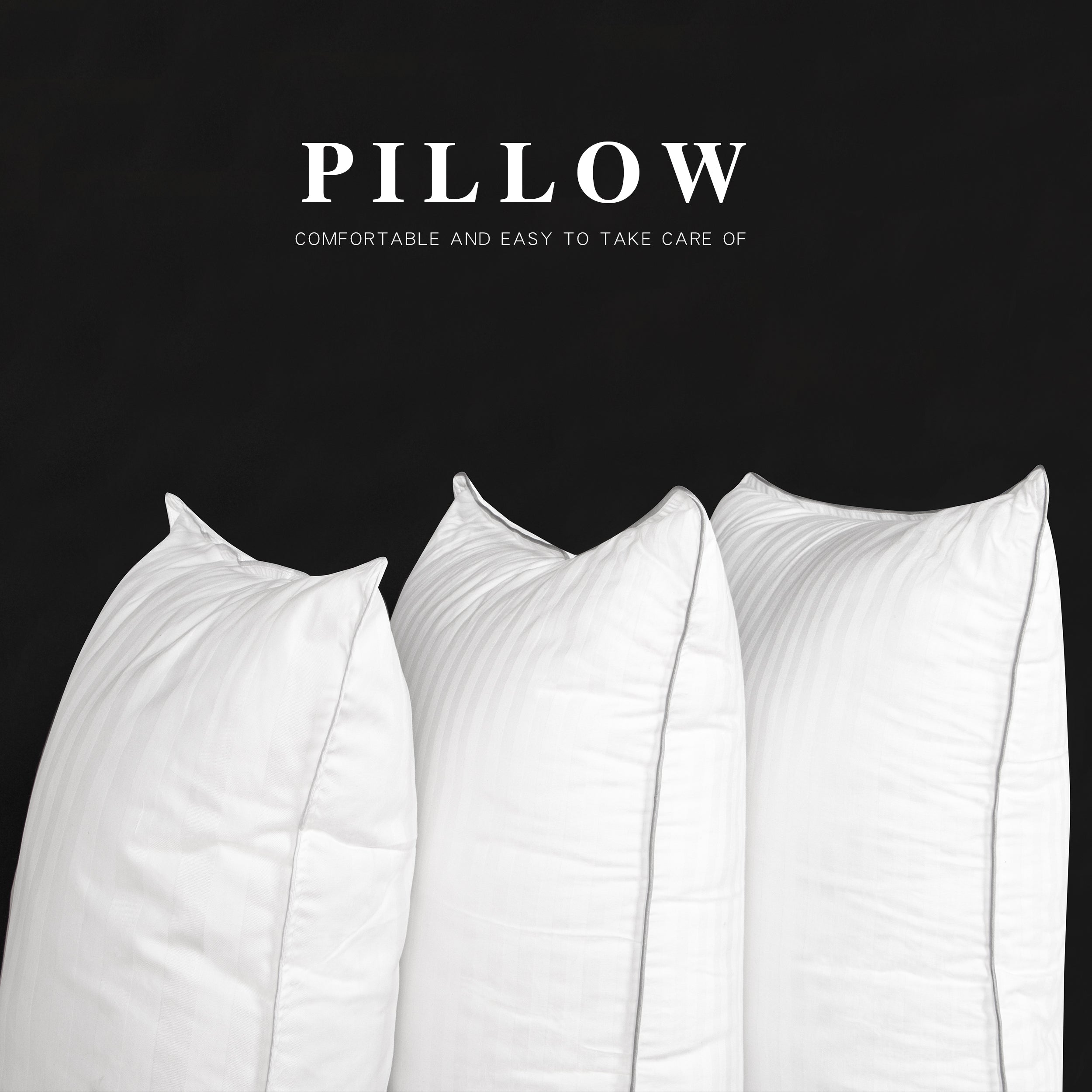 2 Pack Hotel Quality Bed Pillows - Soft & Supportive for All Sleepers | Breathable & Hypoallergenic | Perfect for Back, Side & Stomach Sleepers | NTBAY®