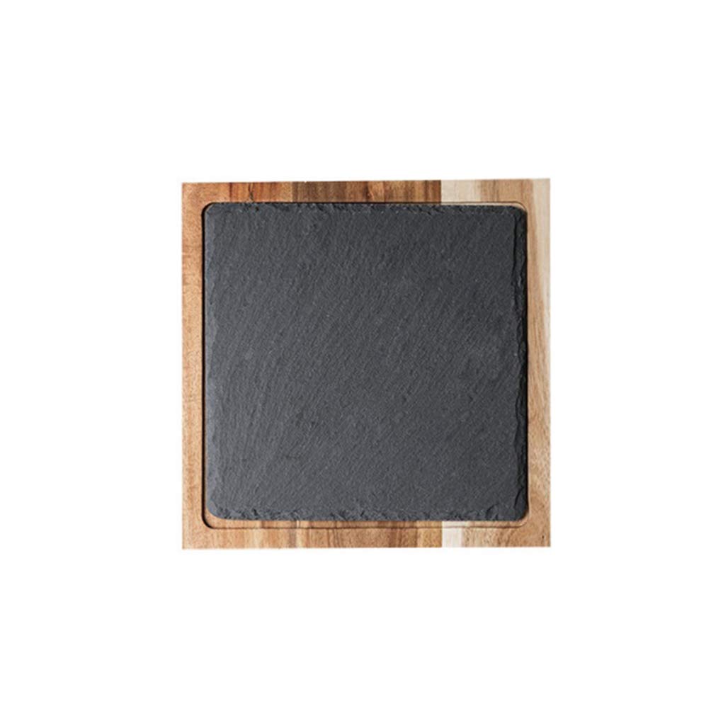 Hemoton Solid Wood Serving Tray - Western & Japanese Cuisine Snack Plate for Appetizers, Cheese, Charcuterie - Perfect for Dinner Parties, Picnics, and Home Decor