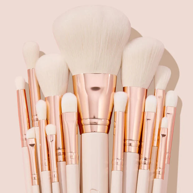Ultimate Brush Roll Set by Colourpop - 12-Piece Makeup Brush Collection for Professional & Everyday Beauty - Perfect for Travel, Home Use & Makeup Artists