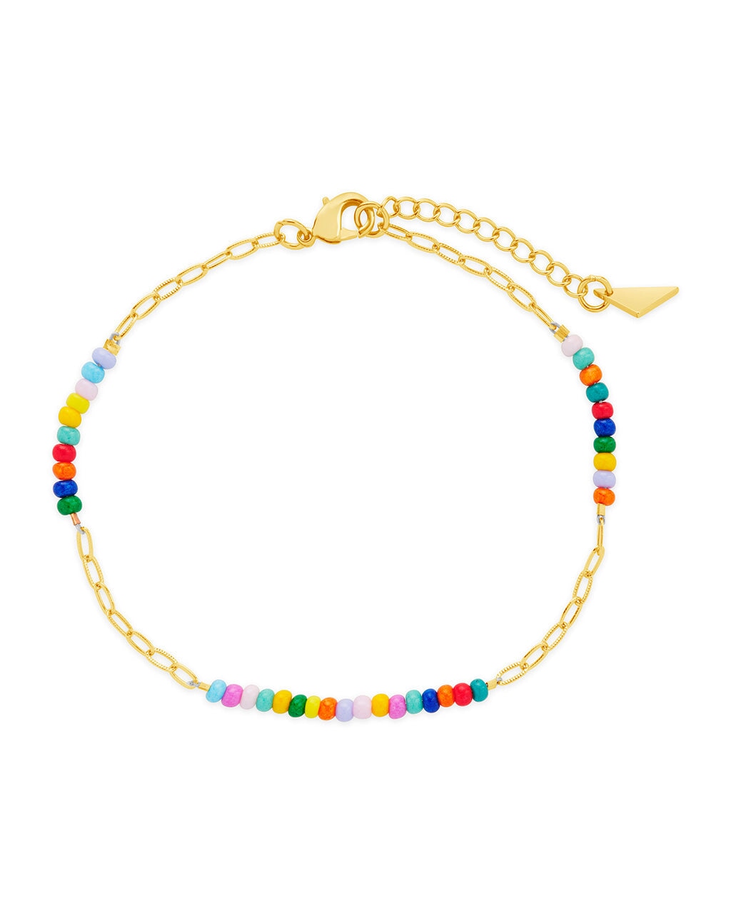 Iridiana Rainbow Beaded Anklet - Adjustable Bohemian Ankle Bracelet for Women, Summer Beach Jewelry Gift | Perfect for Festivals, Vacations & Boho Style Outfits