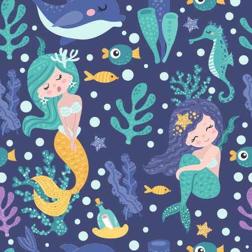 Pattern: Happy Mermaids
