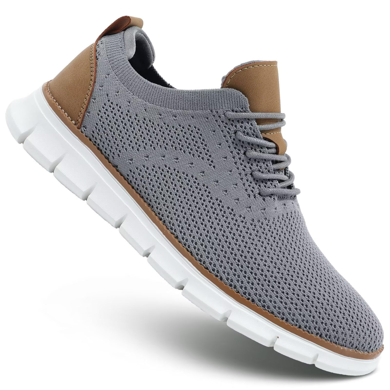 Men's Lightweight Oxford Lace-Up Dress Shoes - Comfortable Casual Walking Sneakers for Business, Office & Everyday Wear