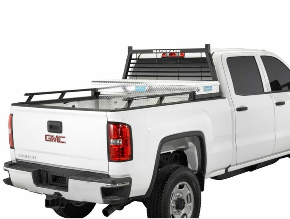 RealTruck Backrack Side Rails for 2019-2025 RAM 1500 with 6.5' Bed (No RAMbox) | Black No-Drill Installation | Compatible with 21