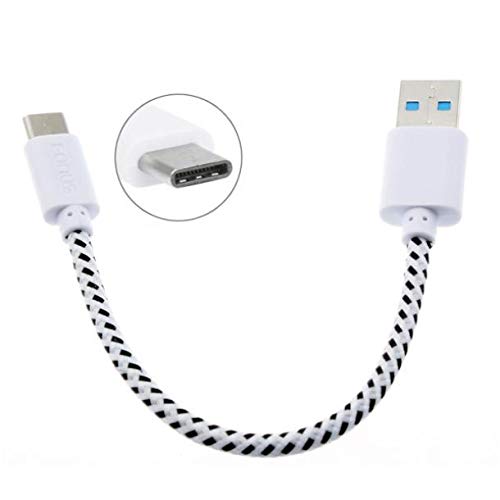 3FT Short USB-C to USB-C Fast Charging Cable - Compatible with Motorola Razr (2020) & Revvlry Plus - Perfect for Car, Office & Travel Charging