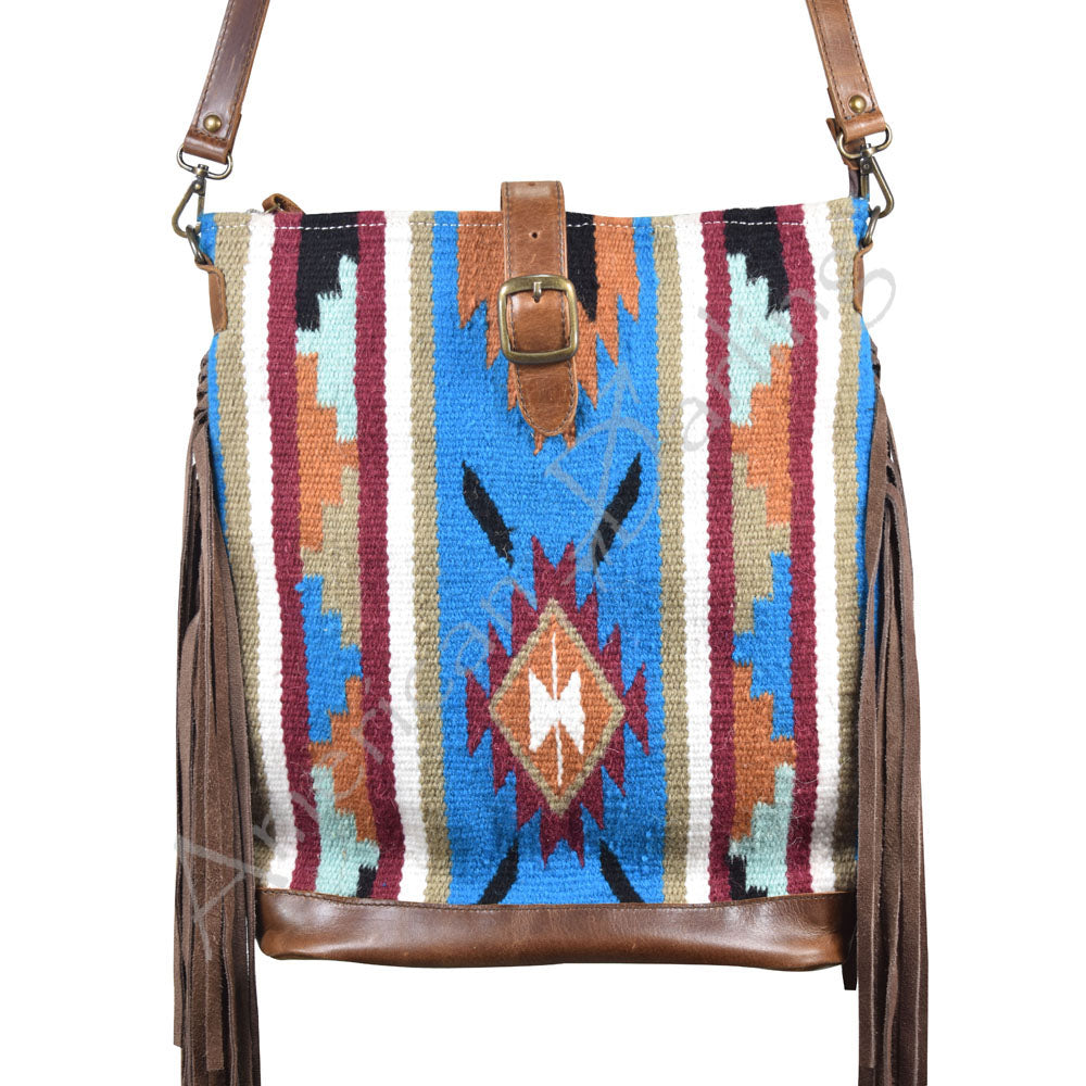 American Darling ADBG278 Genuine Leather Western Crossbody Saddle Bag for Women - Stylish Handbag Purse for Cowgirl Fashion, Rodeo Events & Everyday Use