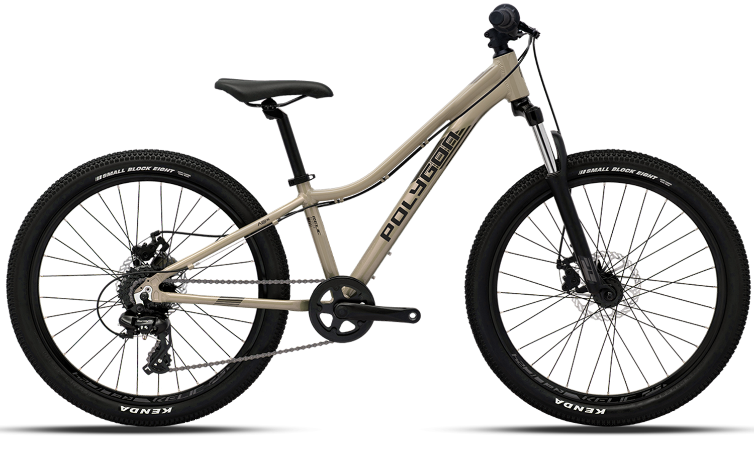 Polygon Relic 24 Kids Mountain Bike - 24 Inch Wheels, Lightweight Aluminum Frame, 7-Speed Gears - Perfect for Trail Riding, Backyard Adventures & Learning to Ride