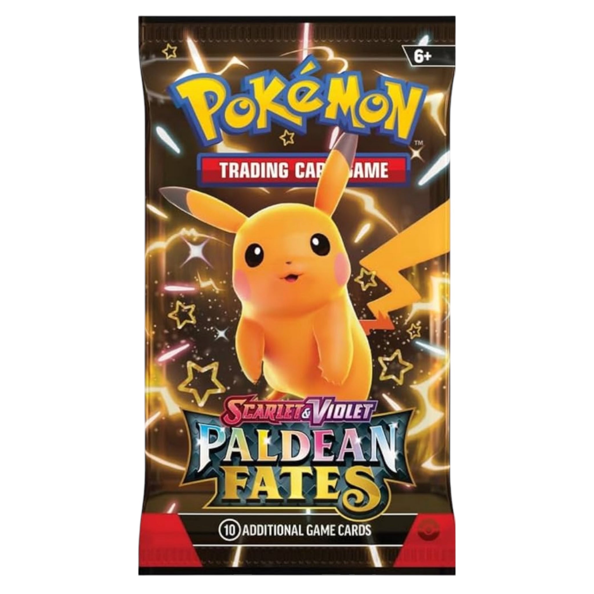 Pokemon Paldean Fates Booster Bundle - 6 Booster Packs with New Cards & Holo Rares | Collect, Trade & Battle | Perfect for Pokemon TCG Players & Collectors