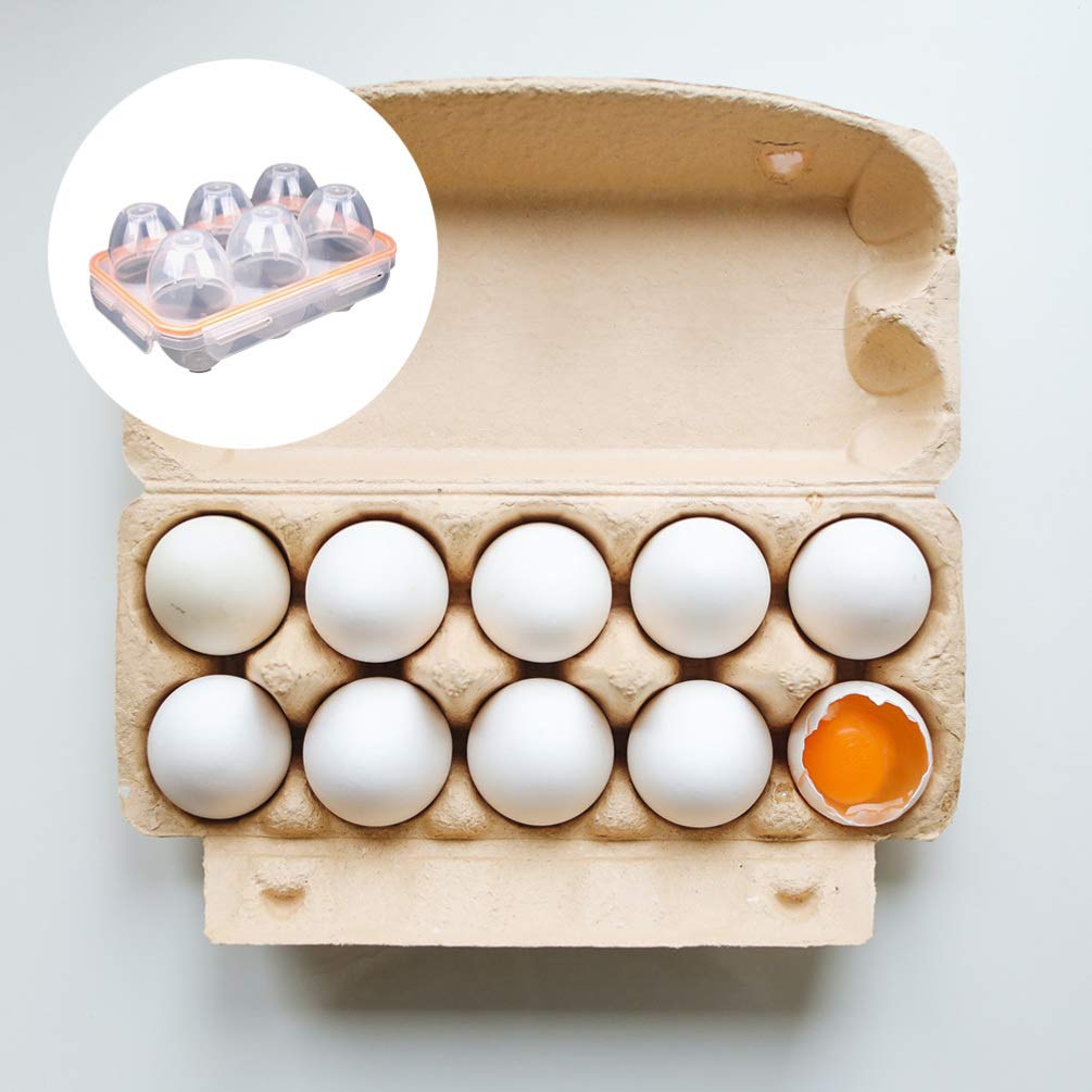 BESPORTBLE Silicone Egg Holder for Refrigerator - Portable Egg Storage Container with Lid, Kitchen Organizer for Fridge, Perfect for Camping, Picnic & Outdoor Use