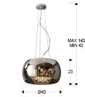 Argos 1/5/6Lt Crystal Ceiling Light Fixture - Chrome Finish Modern Chandelier for Living Room, Bedroom & Dining Room Lighting