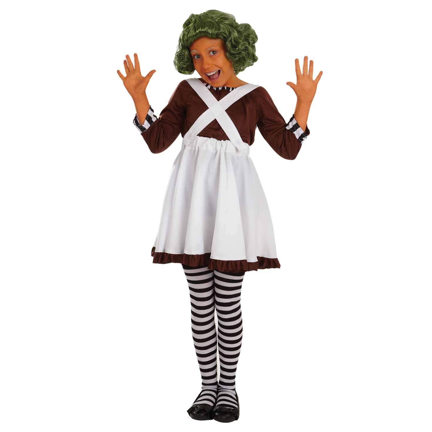 Fun Shack Girls Chocolate Factory Costume - Kids Book Character Dress for Halloween & Cosplay - Perfect for Halloween Parties, Book Week & Dress-Up Events