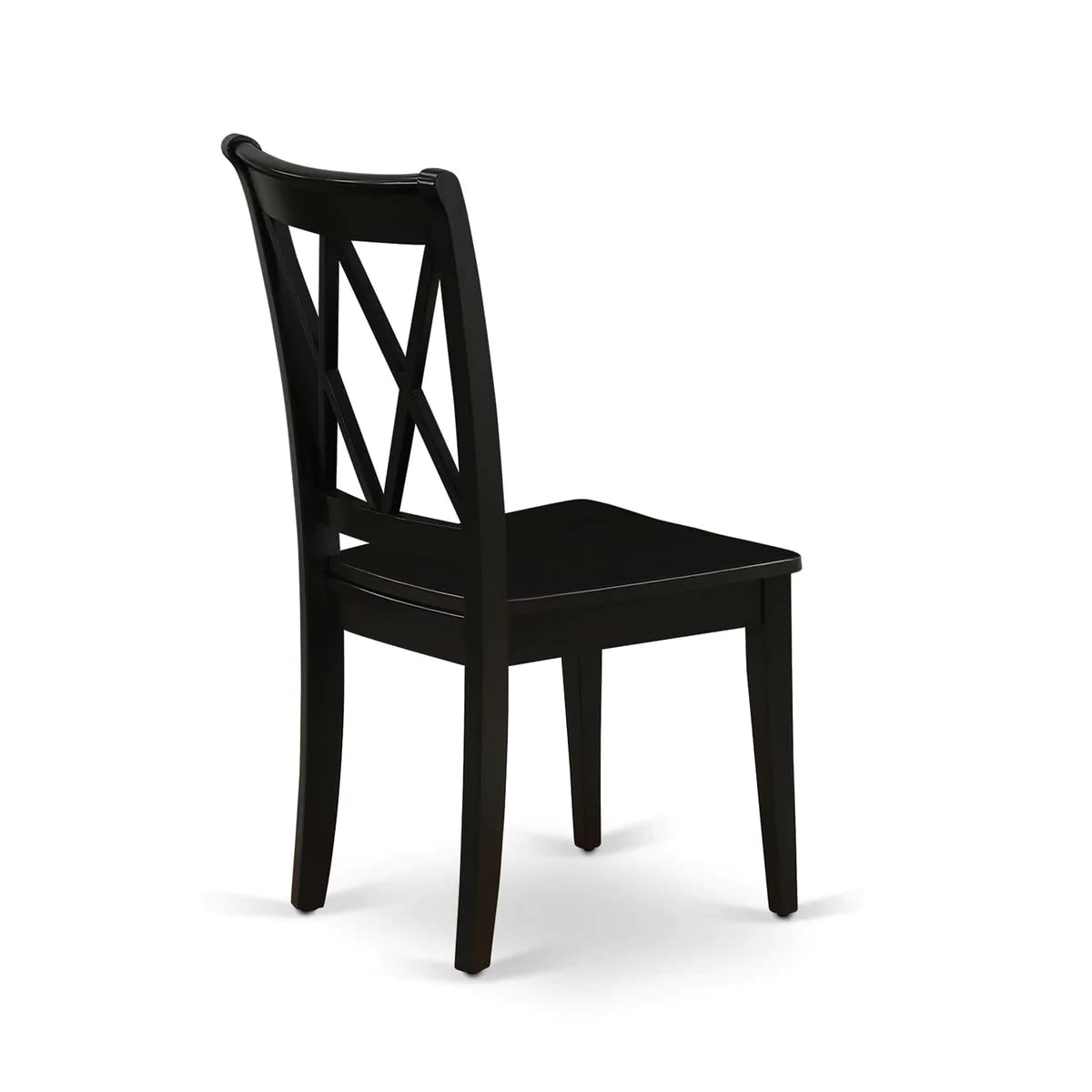 East West Furniture 5-Piece Black Dining Table Set with Butterfly Leaf - 32x54 Inch Rectangle Kitchen Table & 4 Chairs - Perfect for Small Spaces, Breakfast Nooks & Compact Dining Areas