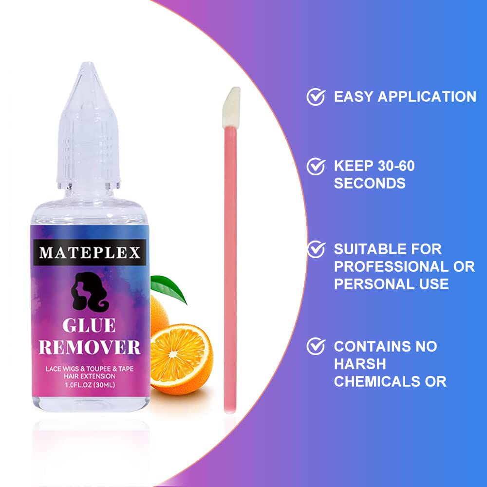 **Fast-Acting Wig Glue Remover for Front Lace Wigs – Gentle Solvent for Lace Wigs, Closures & Toupees – Removes Hair Glue, Wig Tape & Double-Sided Extension Tape – 30ml (White) – Perfect for Salon & Home Use**