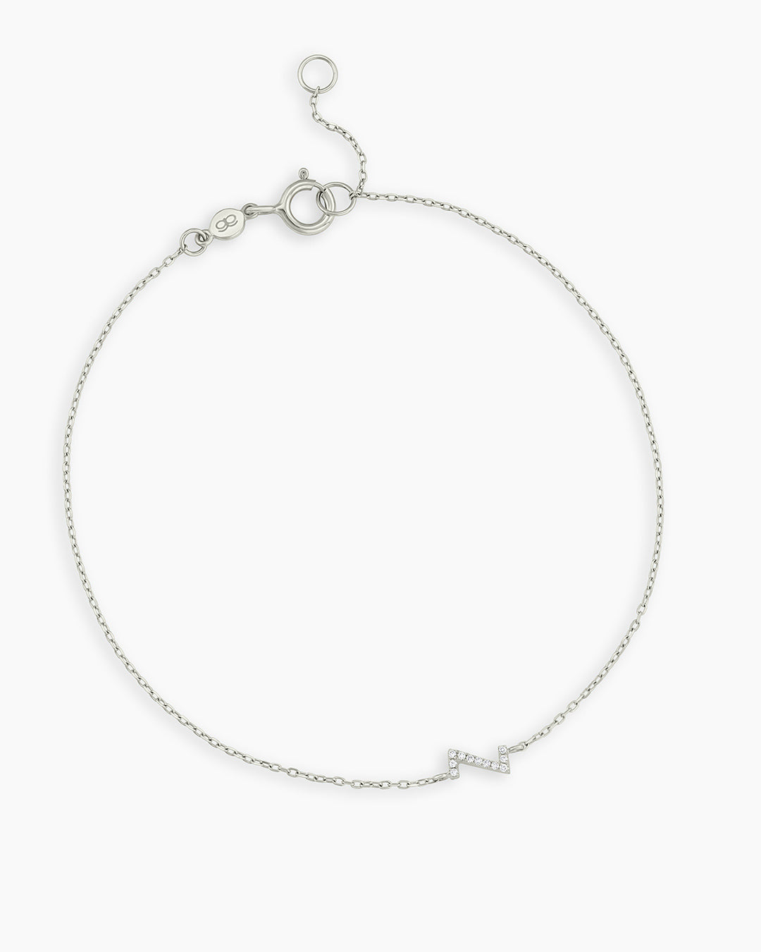 Diamond Pavé Alphabet Bracelet - Personalized Initial Letter Bracelet for Women, Sterling Silver or Gold Plated, Elegant Gift for Birthday, Anniversary, Valentine's Day | Perfect for Everyday Wear & Special Occasions