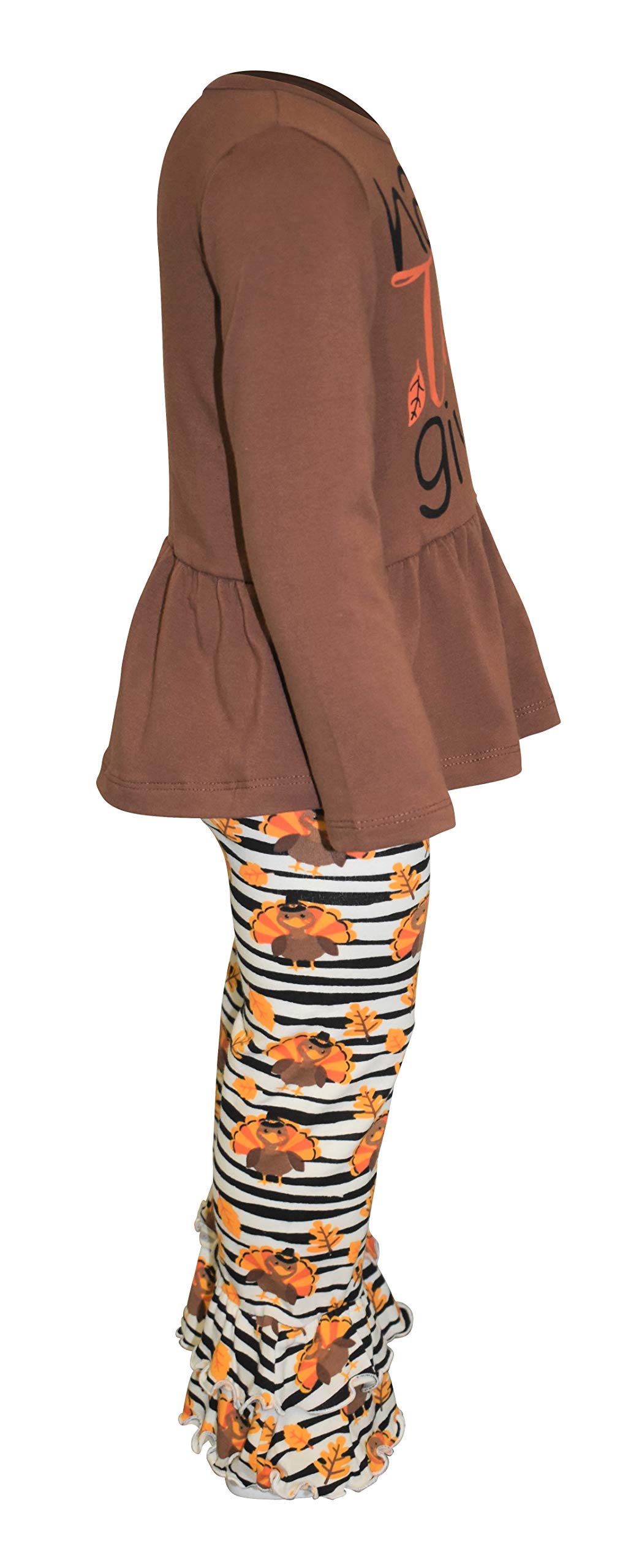 Girls 2-Piece Outfit with Ruffle Leggings & Tunic - Playtime & Party Wear