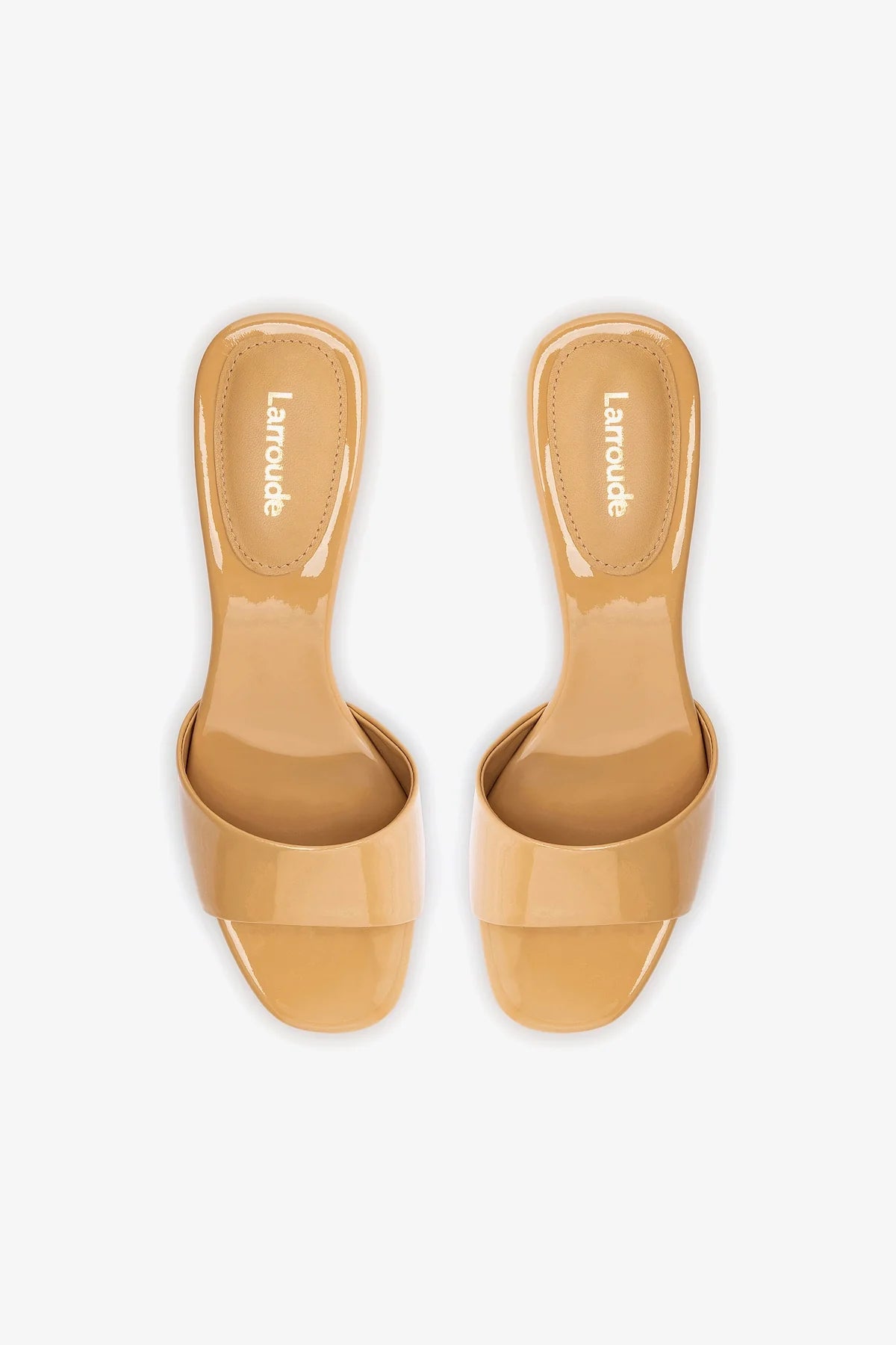 Greta Mule Tan Patent Leather Women's Shoes - Comfortable Slip-On Loafers for Office, Casual Wear & Daily Walking