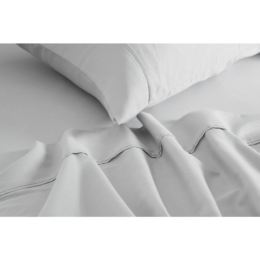 Premium 100% Australian Cotton Bed Sheet Set - Soft & Breathable Grey Sheets for Queen/King Size - Perfect for Luxury Bedding & Home Decor
