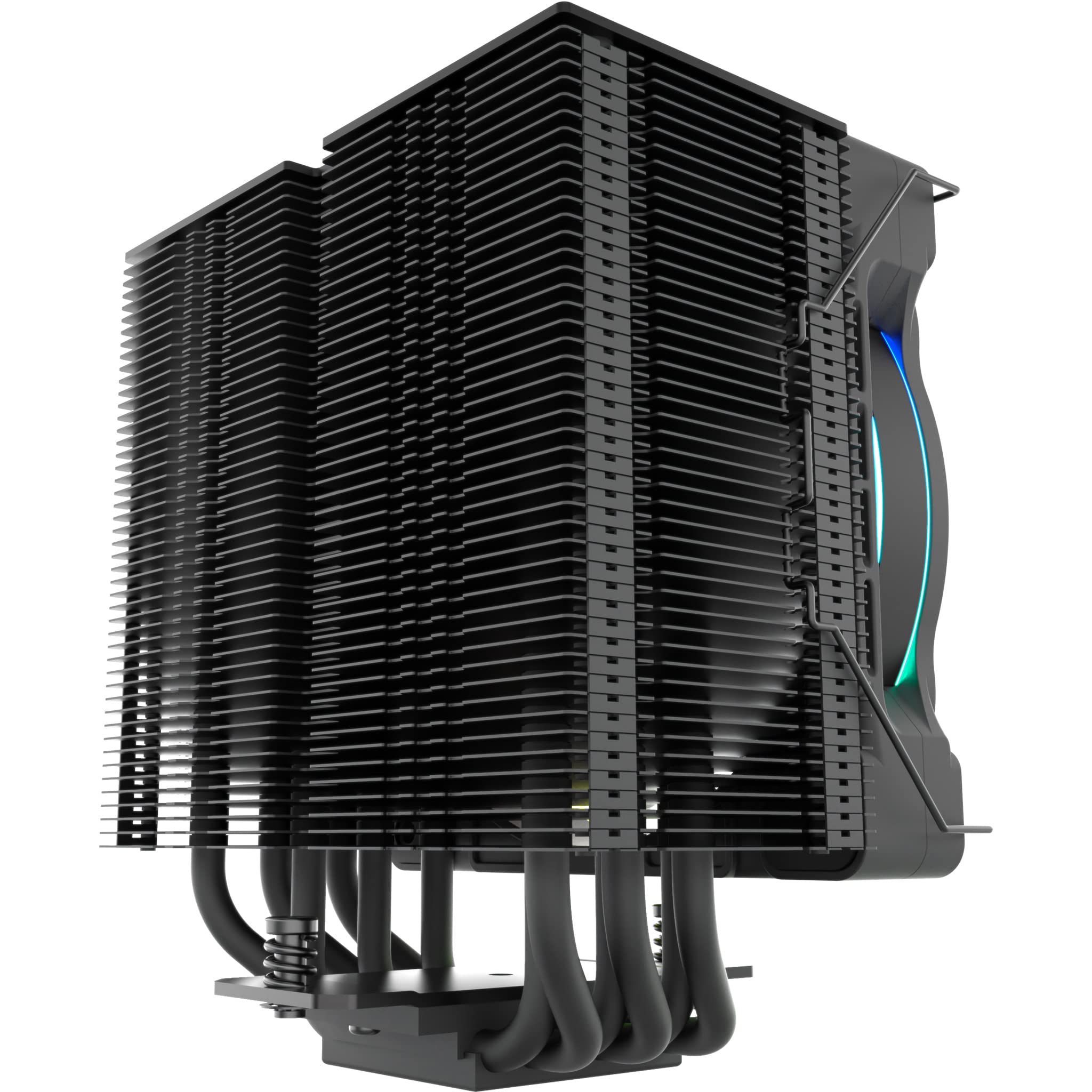 Dolomit Premium 120mm RGB CPU Cooler - Black Tower Heatsink with Asymmetrical Design for Enhanced Compatibility, Ideal for Gaming PCs and High-Performance Builds