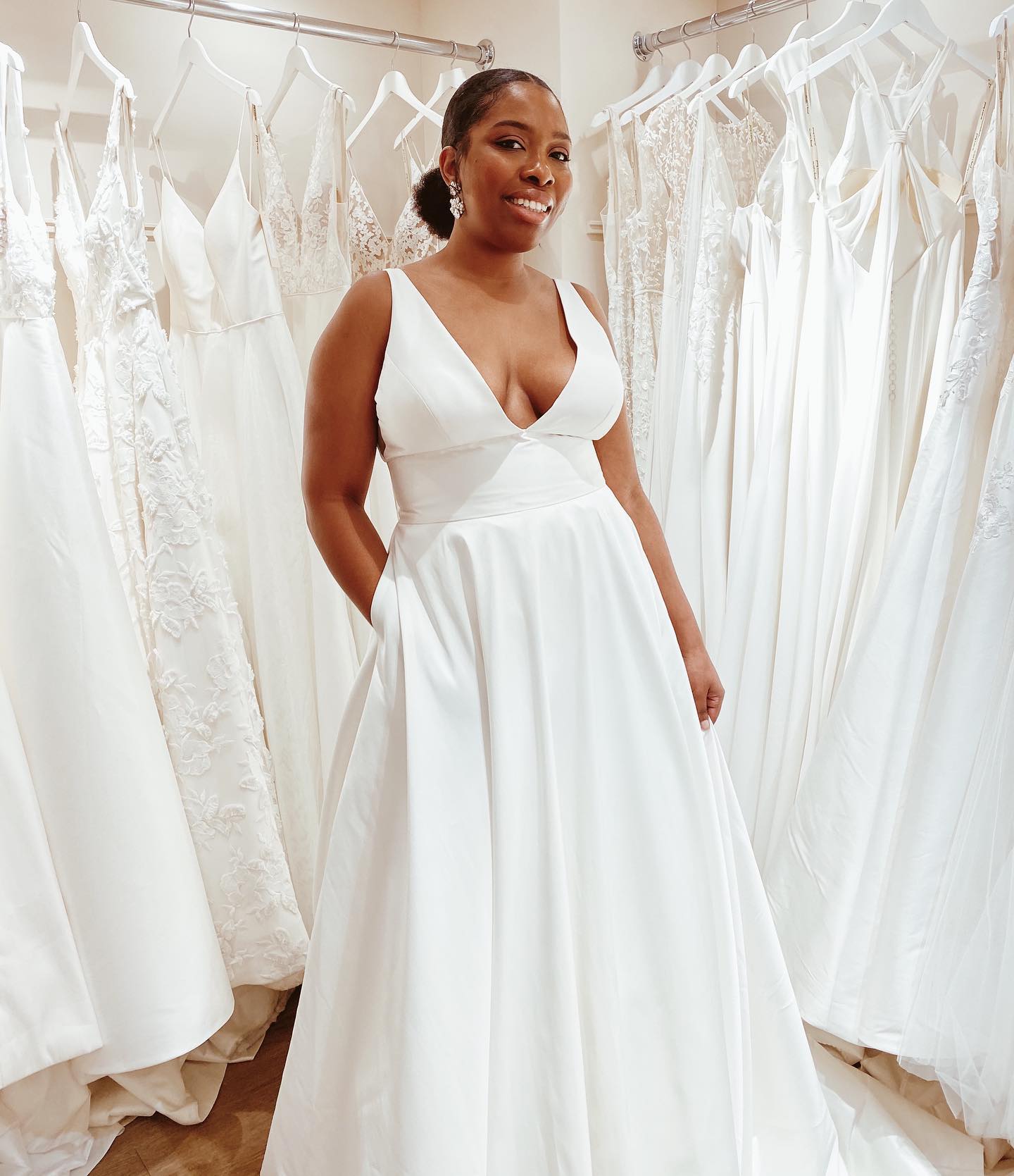 Jenny Yoo Channing Wedding Gown - Elegant A-Line Bridal Dress for Beach & Garden Ceremonies