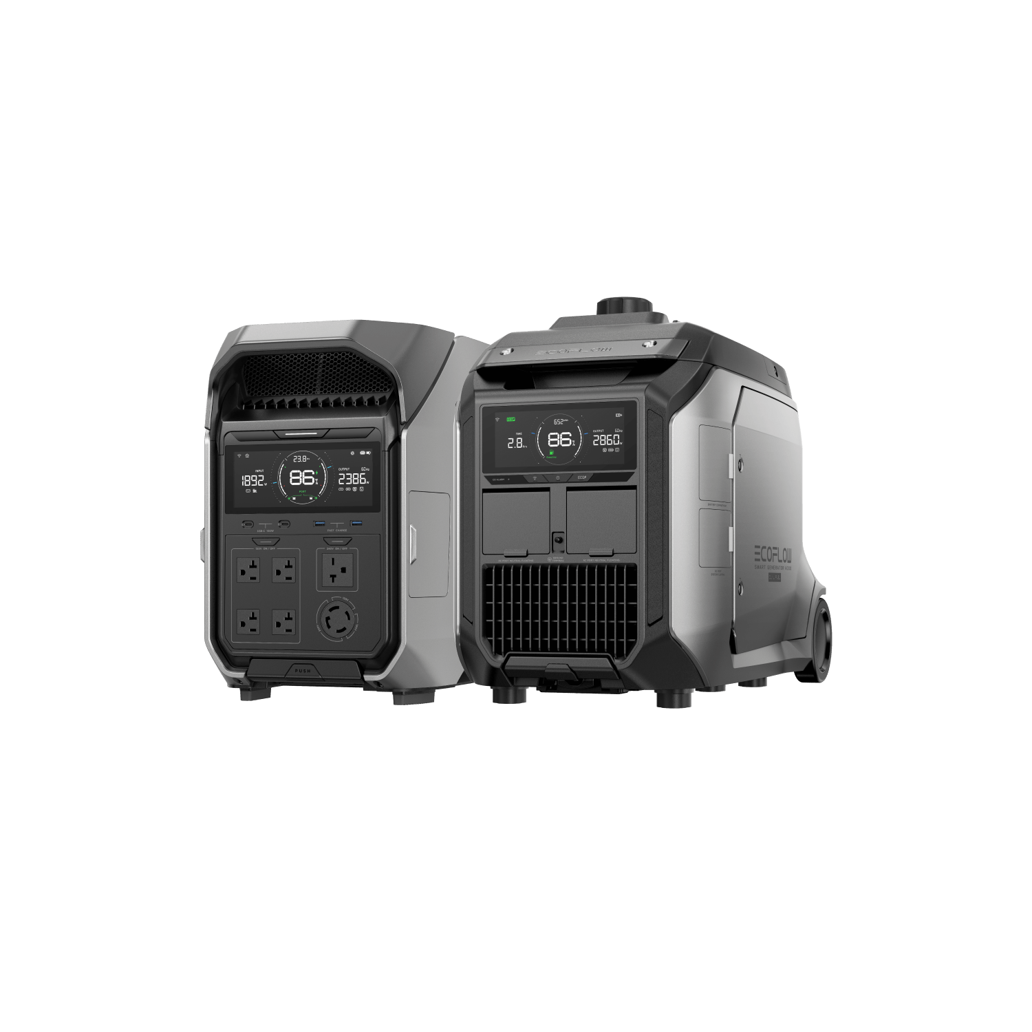 EcoFlow Smart Generator 4000 (Dual Fuel) - Portable Power Station for Home Backup, Camping & Outdoor Adventures | 4000W Gas/Propane Generator with Smart App Control