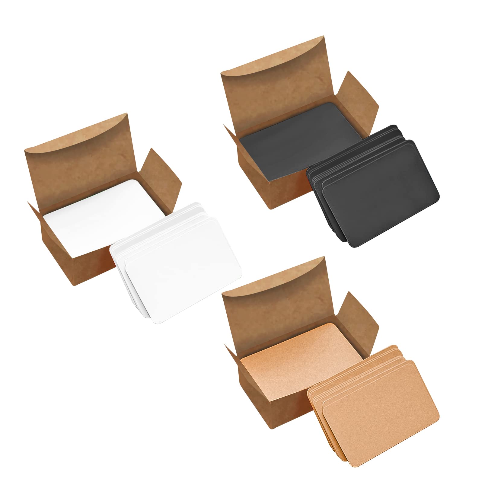 VANRA 300-Pack Small Blank Index Cards - 3.5x2 Inch Color Cardstock Study Flash Cards, Unruled with Rounded Corners (Assorted Colors) - Perfect for Studying, Note Taking & Classroom Activities