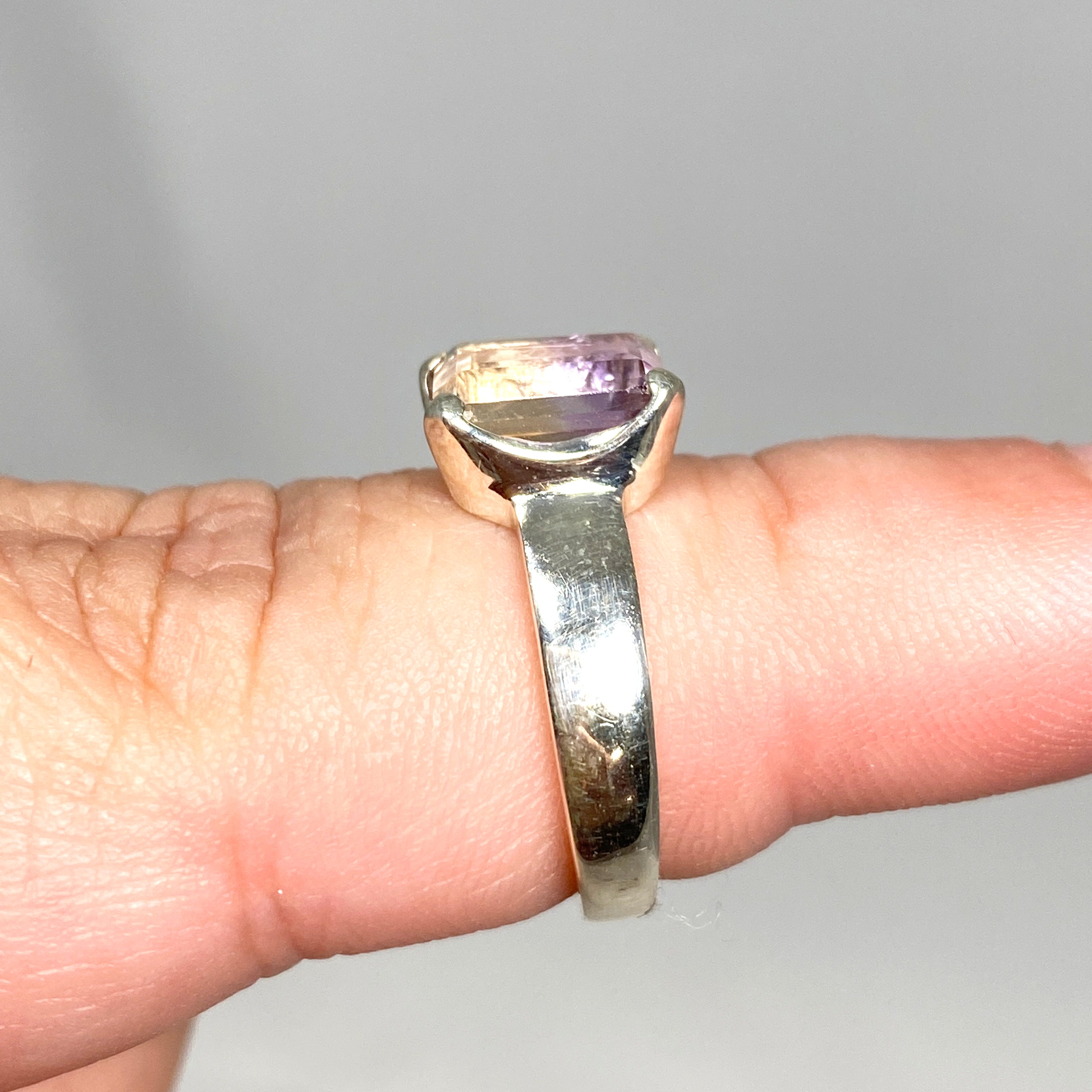 Stunning Ametrine Emerald Cut Faceted Ring PRGJ489 - Elegant Jewelry for Weddings, Anniversaries & Special Occasions