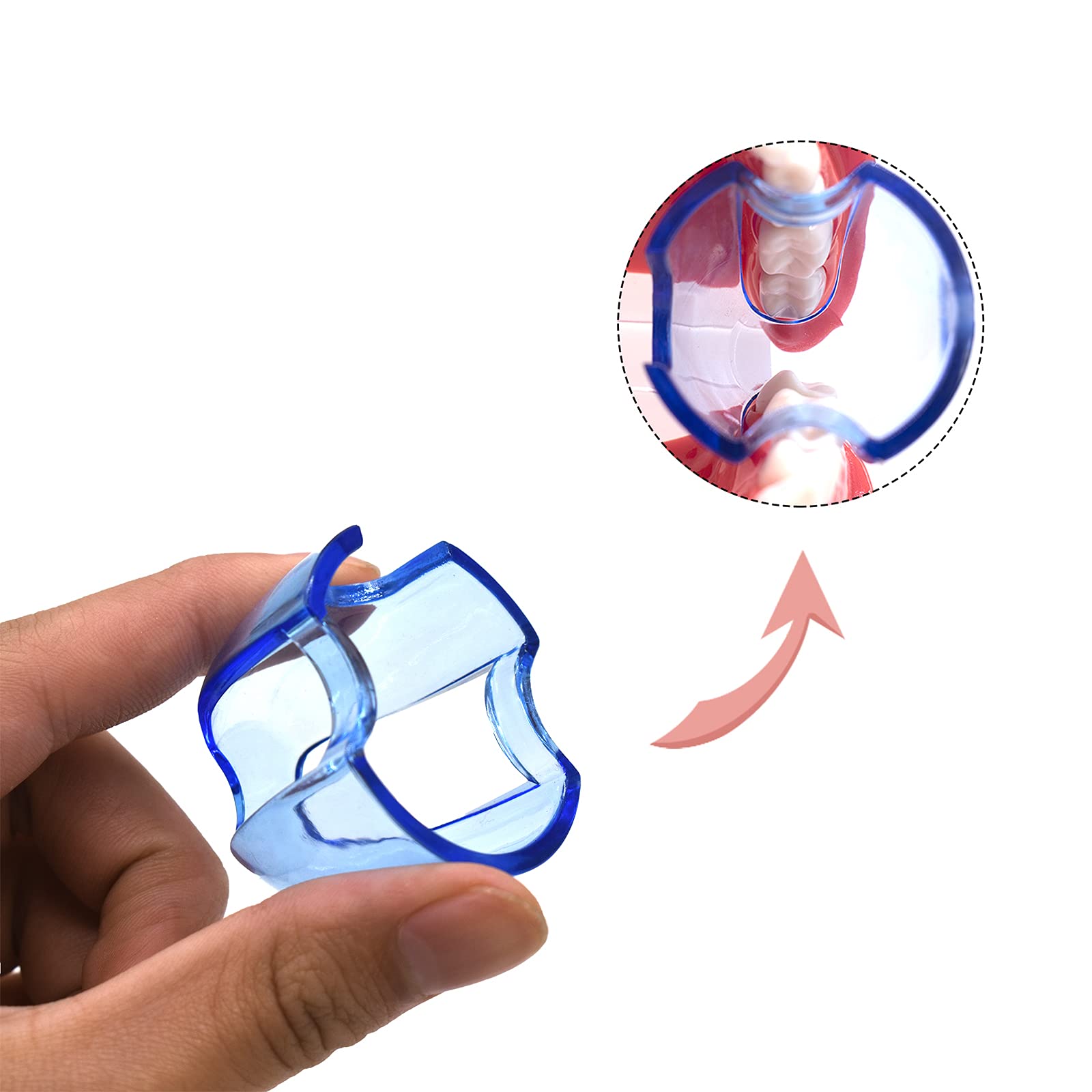 5 Pcs Clear Dental Mouth Opener & Cheek Retractor - Plastic Lip Spreader for Posterior Teeth | Dental Tools for Dentists, Orthodontists & Home Oral Care