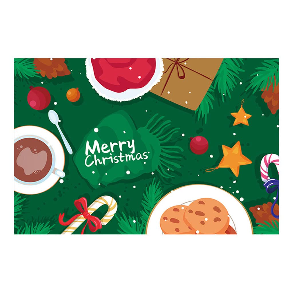 BAXIXINGYUNMU Christmas Place Mats Set - 32 Merry Christmas Table Mats for Festive Dining Room, Kitchen, Restaurant, and Home Decor - Perfect for Holiday Gatherings and Dinner Parties