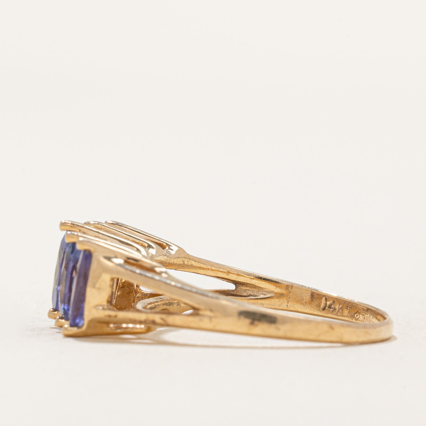 1.00ctw Five Stone Marquise Cut Tanzanite Ring in Sterling Silver - Size 7.25 | Elegant Tanzanite Jewelry for Engagement, Anniversary & Special Occasions