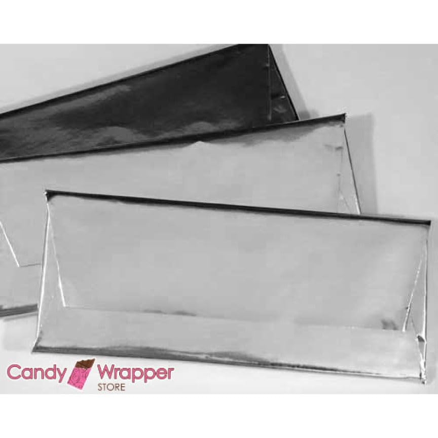 Light Blue Shiny Candy Bar Wrapper Foil Sheets for Chocolate Bars - 40 Pack | Perfect for DIY Candy Wrapping, Party Favors & Gift Packaging