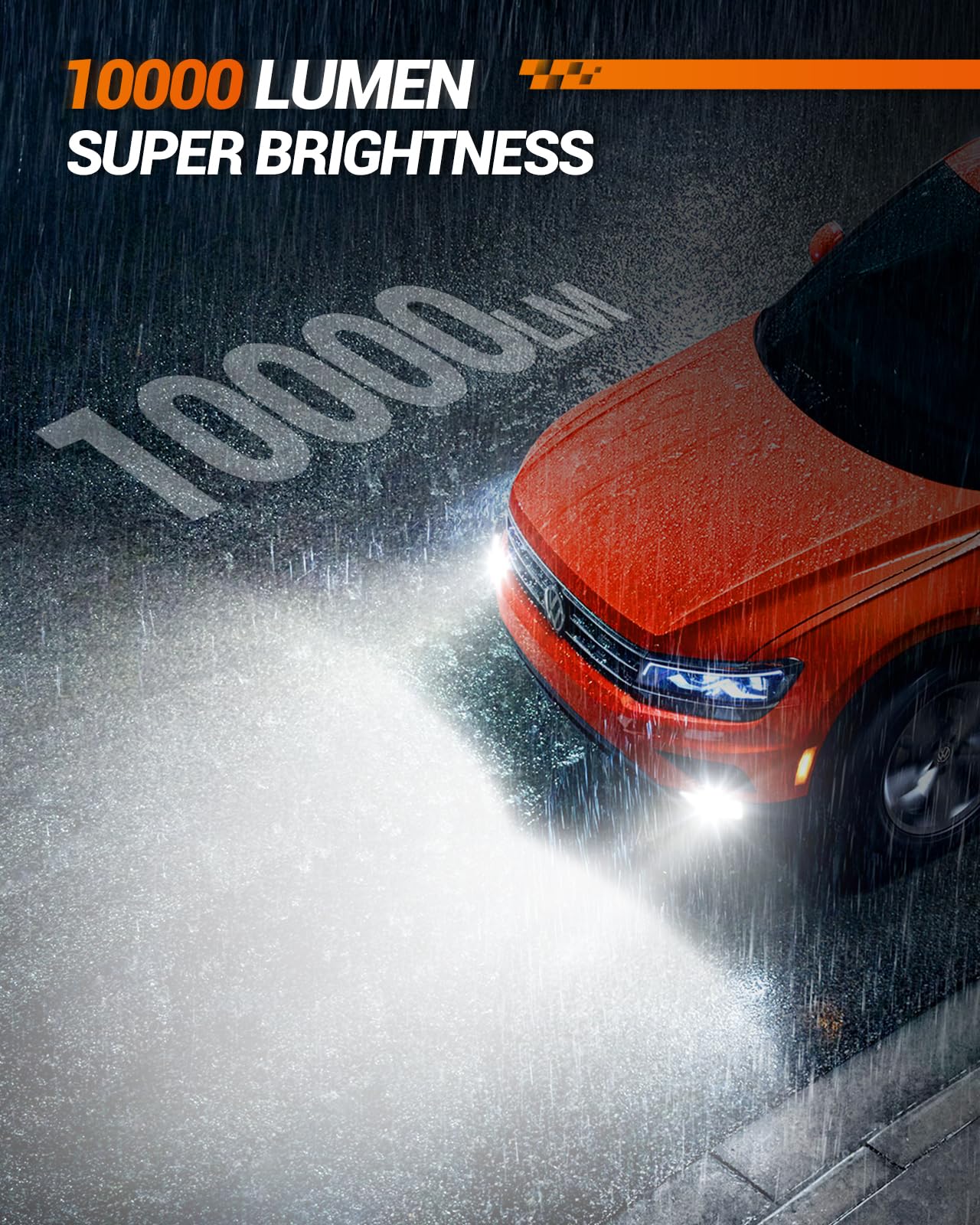 SEALIGHT F1A H10 9145 LED Fog Light Bulbs - 10000LM Super Bright 6000K Cool White H10/9045/9040/9140/9145 Bulbs, Non-Polarity, Pack of 2 - Perfect for Trucks, SUVs, and Off-Road Vehicles in Foggy or Low Visibility Conditions