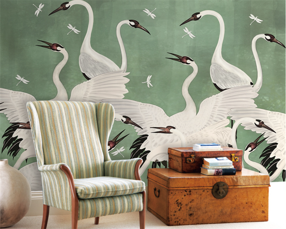 Flamingo Wallpaper Mural - Vibrant Tropical Peel & Stick Wallpaper for Living Room, Bedroom Decor | Waterproof Removable Self-Adhesive Wallpaper