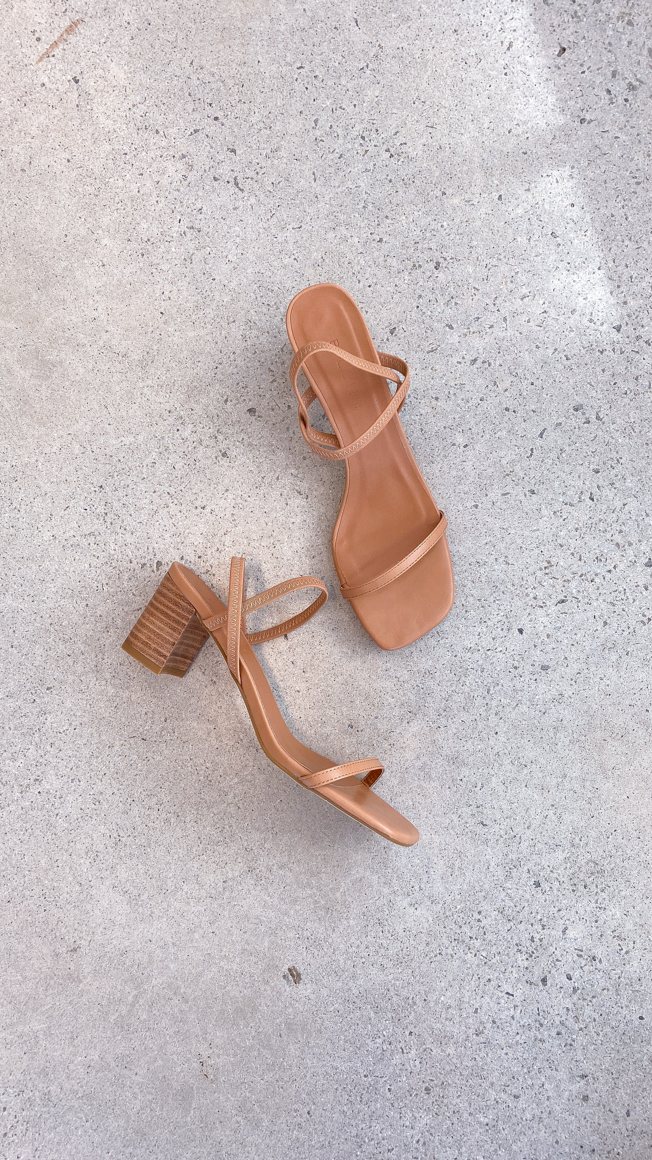Balton Mule Heel Shoes for Women - Sugar Brown & Natural Leather Slip-On Loafers - Comfortable Casual & Office Wear for Everyday Style