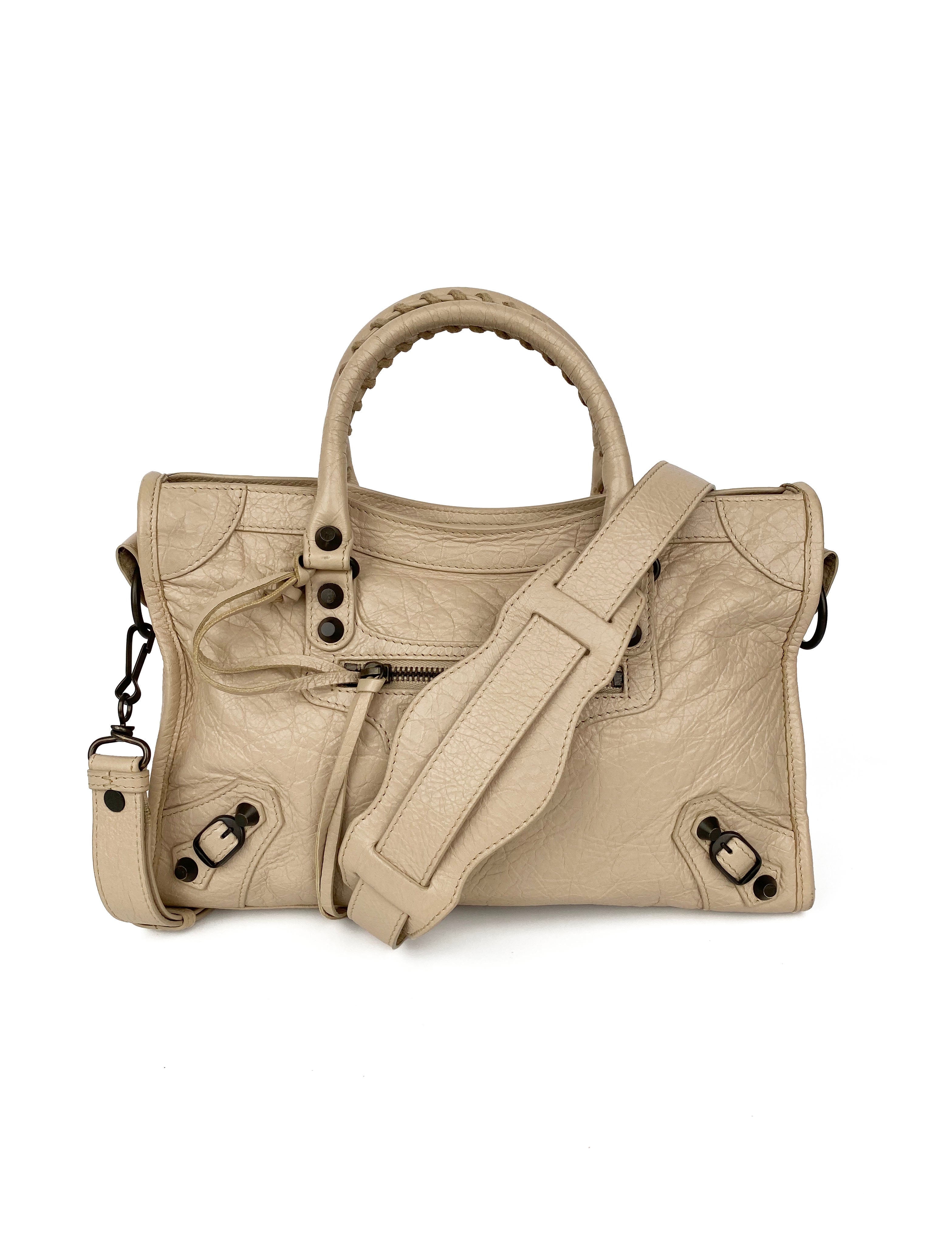 Balenciaga Small Nude City Bag - Luxury Crossbody Handbag for Women | Perfect for Everyday Use, Parties & Travel