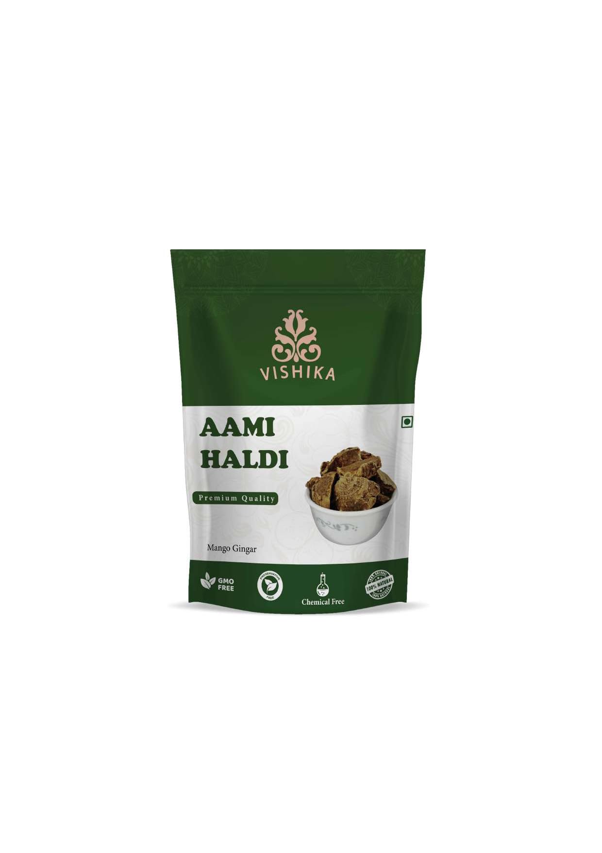 **Aami Haldi Powder Exfoliator – 400g | Kasturi Turmeric & Manjal for Glowing Skin | Natural Face & Body Scrub for Exfoliation & Brightening**    *(Use for DIY skincare, spa treatments, or as a natural brightening scrub for face and body.)*